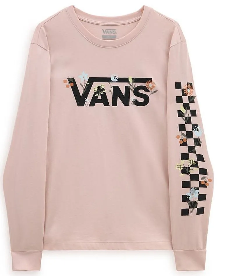 camisa Vans Wyld Tangle Micro Ditsy BFF LS - Rose Smoke - women´s