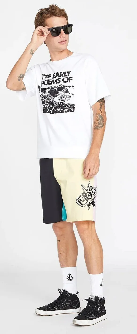 camisa Volcom Entertainment Poems Basic - White - men´s