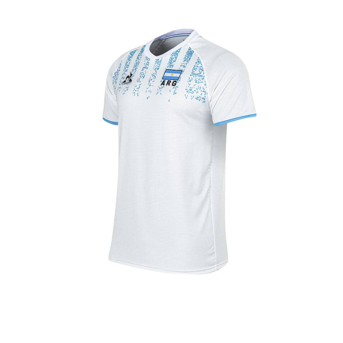 Camiseta De Argentina De Voley Le Coq Sportif Alternativa 2 Blanca