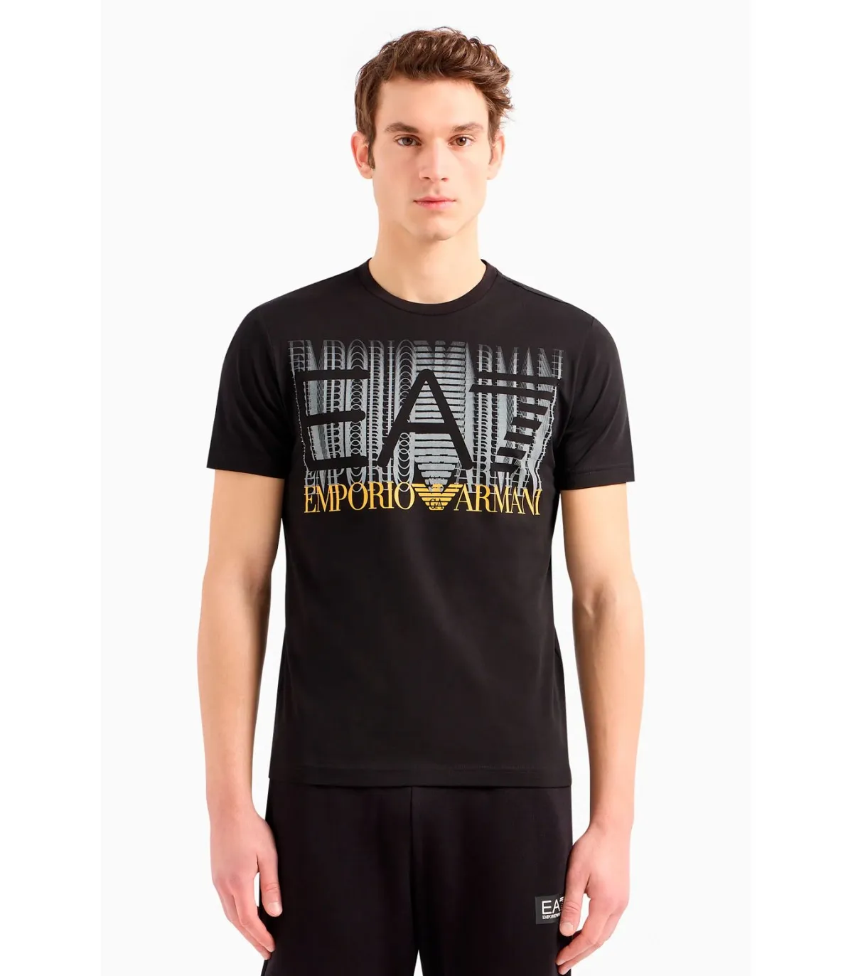 Camiseta EA7 Emporio Armani Logo Difum Negra