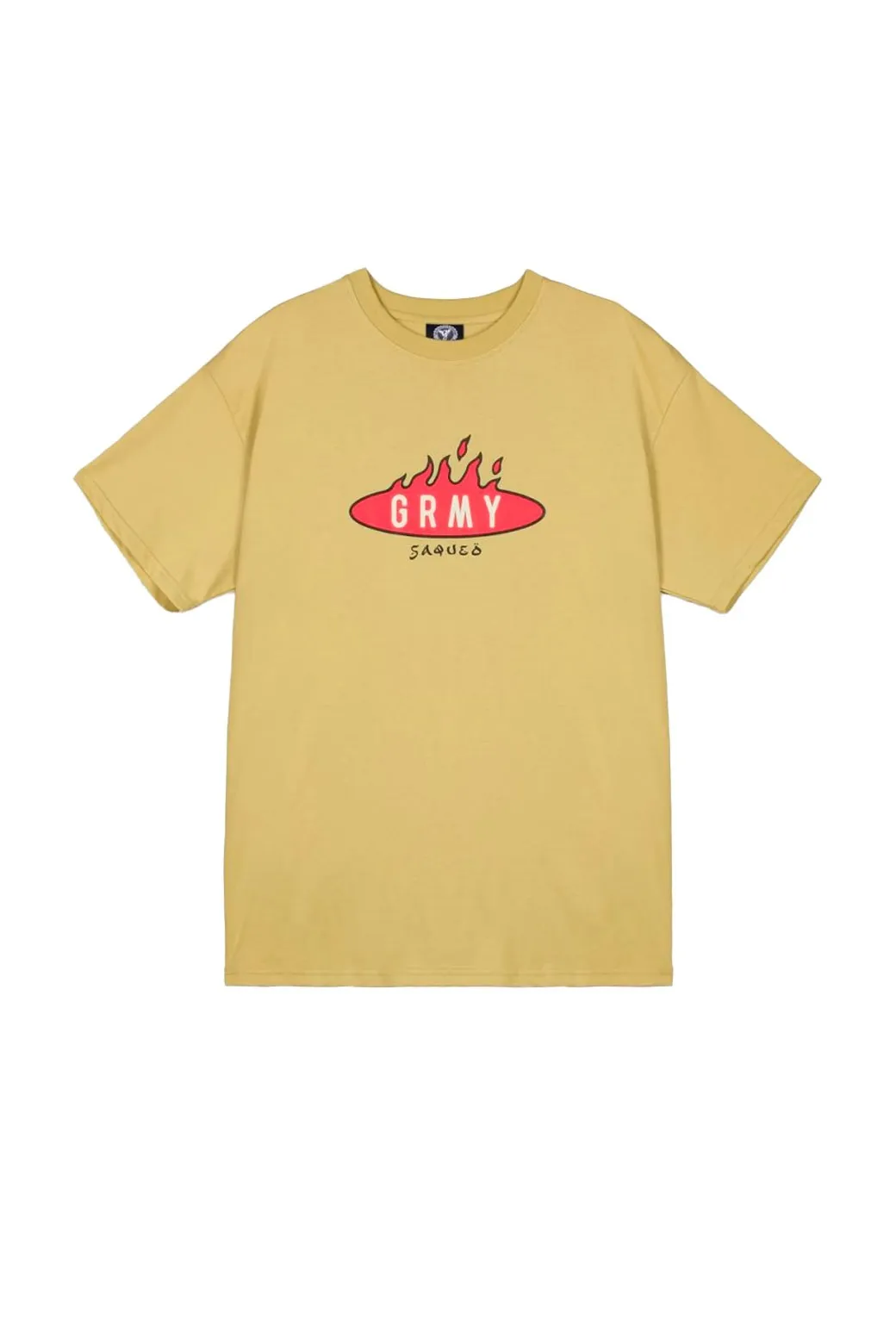 Camiseta Grimey Burn In Flames Kaki