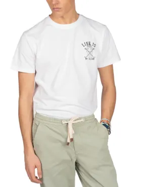 Camiseta Harper Life blanco manga corta para hombre