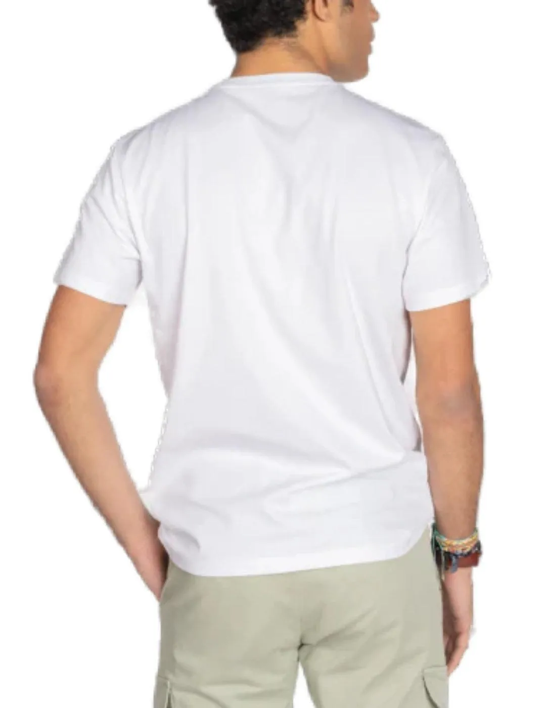 Camiseta Harper&Neyer Pocket blanca manga corta para hombre