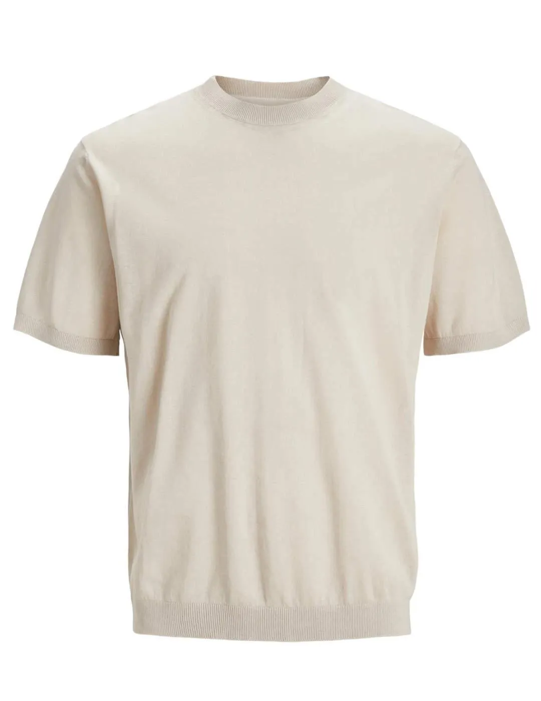 Camiseta Jack&Jones Marco punto beige de hombre