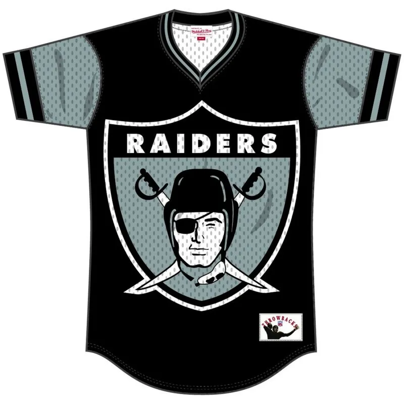 Camiseta Mitchell & Ness Nfl Jumbotron 3,0 Mesh V-Neck Las Vegas Raiders