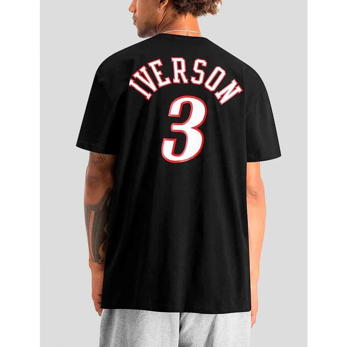 CAMISETA  N&N TEE 76ERS IVERSON BLACK