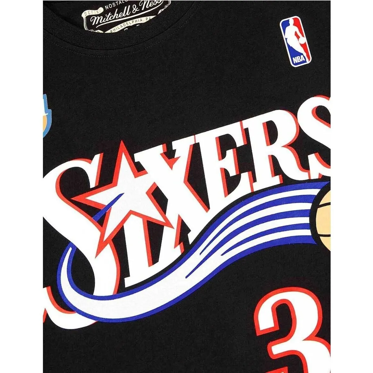 CAMISETA  N&N TEE 76ERS IVERSON BLACK