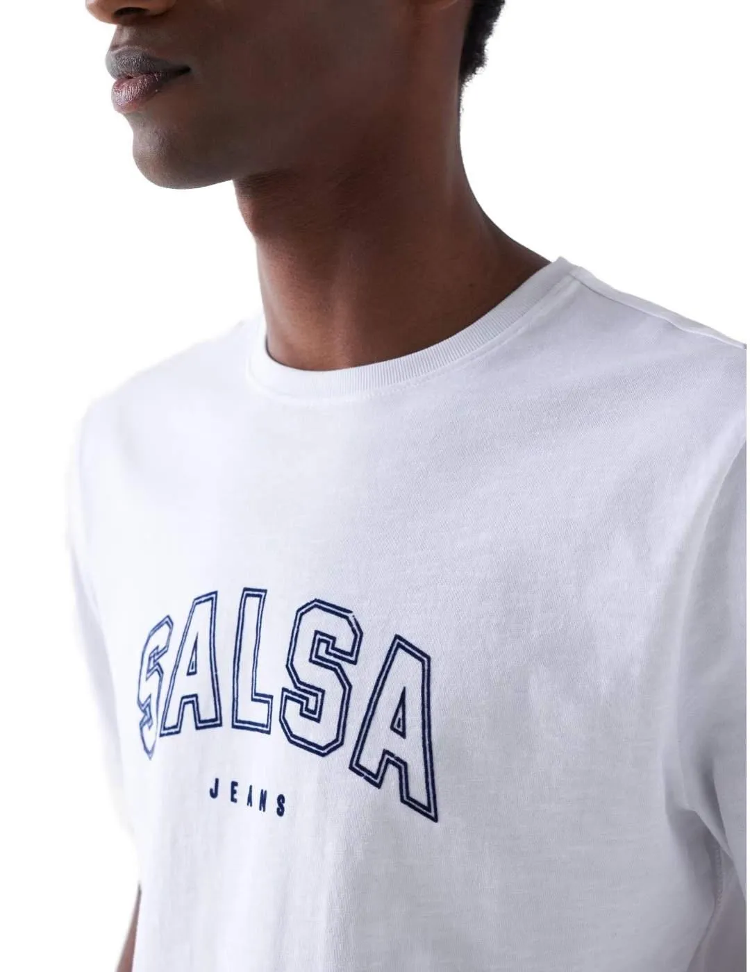 Camiseta Salsa blanca logo manga corta de hombre