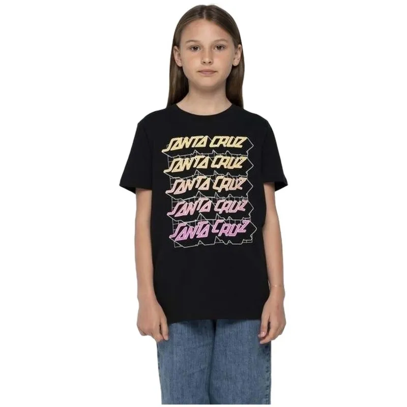 Camiseta Santa Cruz Youth Grid Stacked T-Shirt