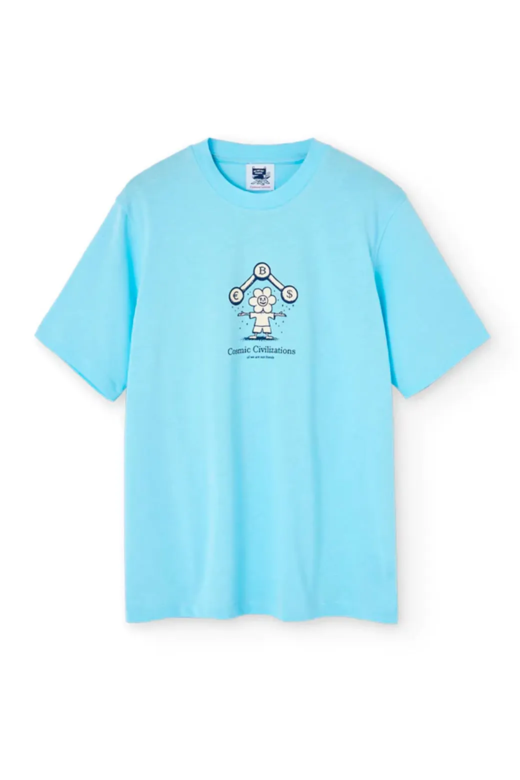 Camiseta We Are Not Friends Cosmic Aquamarine Celeste