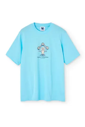 Camiseta We Are Not Friends Cosmic Aquamarine Celeste