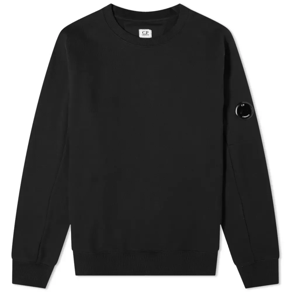 C.P. COMPANY ARM LENS SWEATSHIRT BLACK