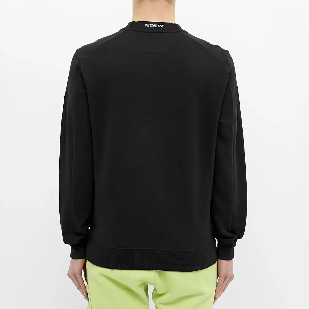 C.P. COMPANY ARM LENS SWEATSHIRT BLACK