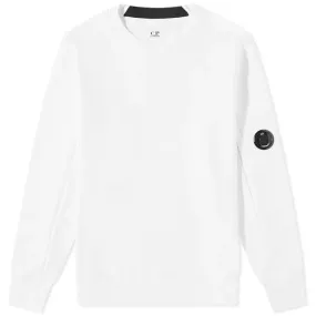 C.P. COMPANY ARM LENS SWEATSHIRT GAUZE WHITE