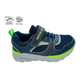 DEPORTIVO SWEDEN KLE  318507 CHARLY VELCRO Y ELÁSTICOS MARINO MUY CÓMODA PARA NIÑOS 27119