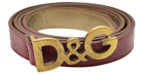 Dolce & Gabbana Cinturones Burdeos 