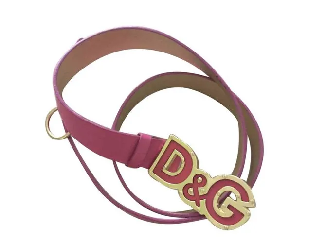 Dolce & Gabbana Cinturones Rosa Dorado Fucsia 