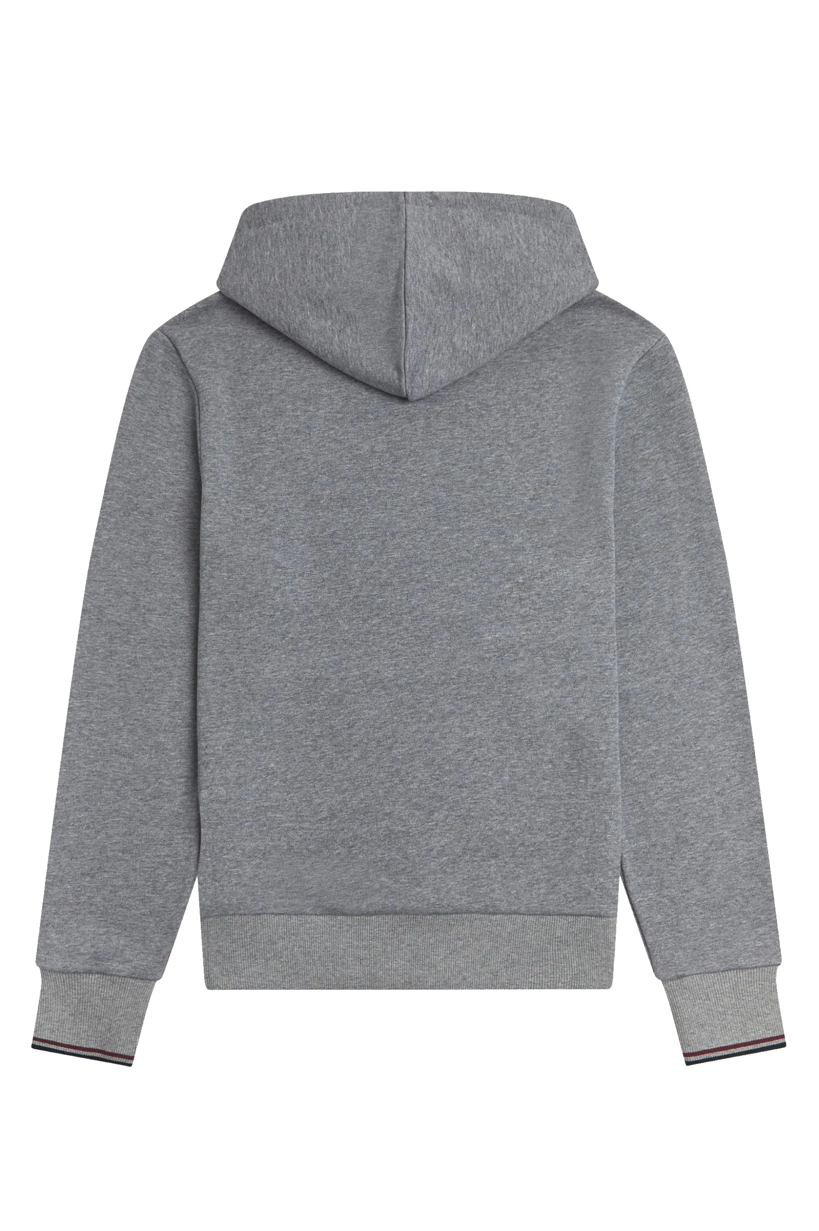 FRED PERRY TIPPED HOODED SWEATSHIRT STEEL MARL