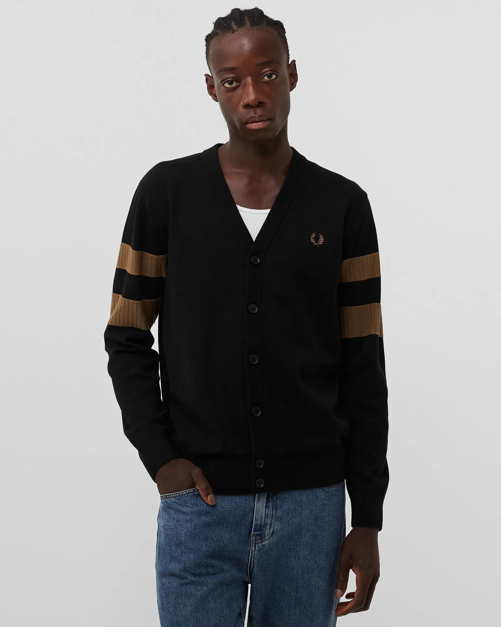 Fred Perry Tipped Sleeve Cardigan