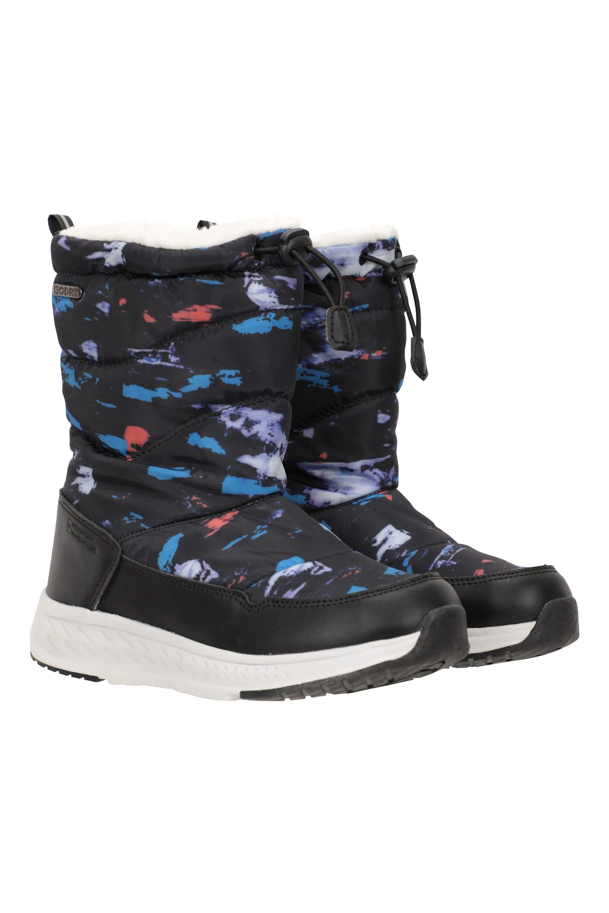 Glide botas de nieve estampadas, infantiles