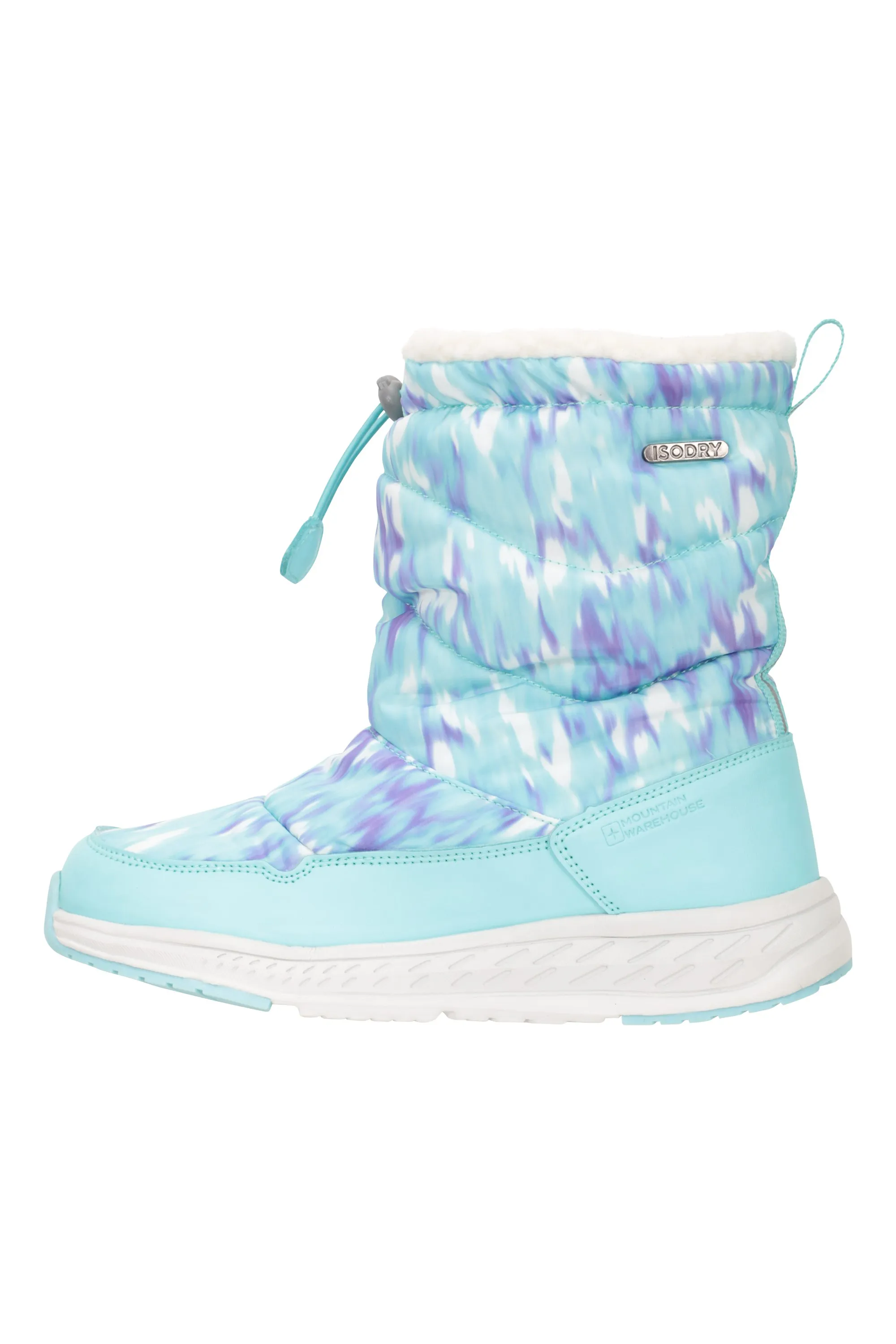 Glide botas de nieve estampadas, infantiles