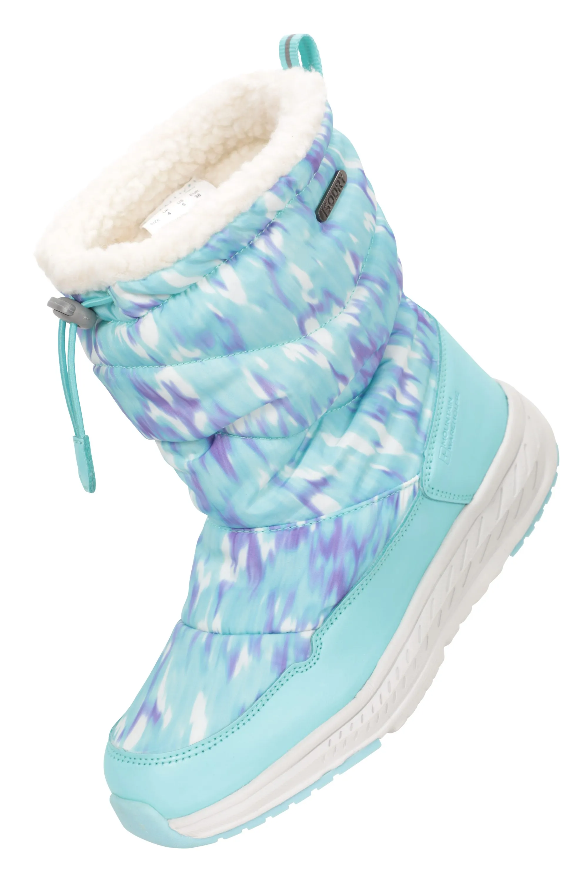 Glide botas de nieve estampadas, infantiles