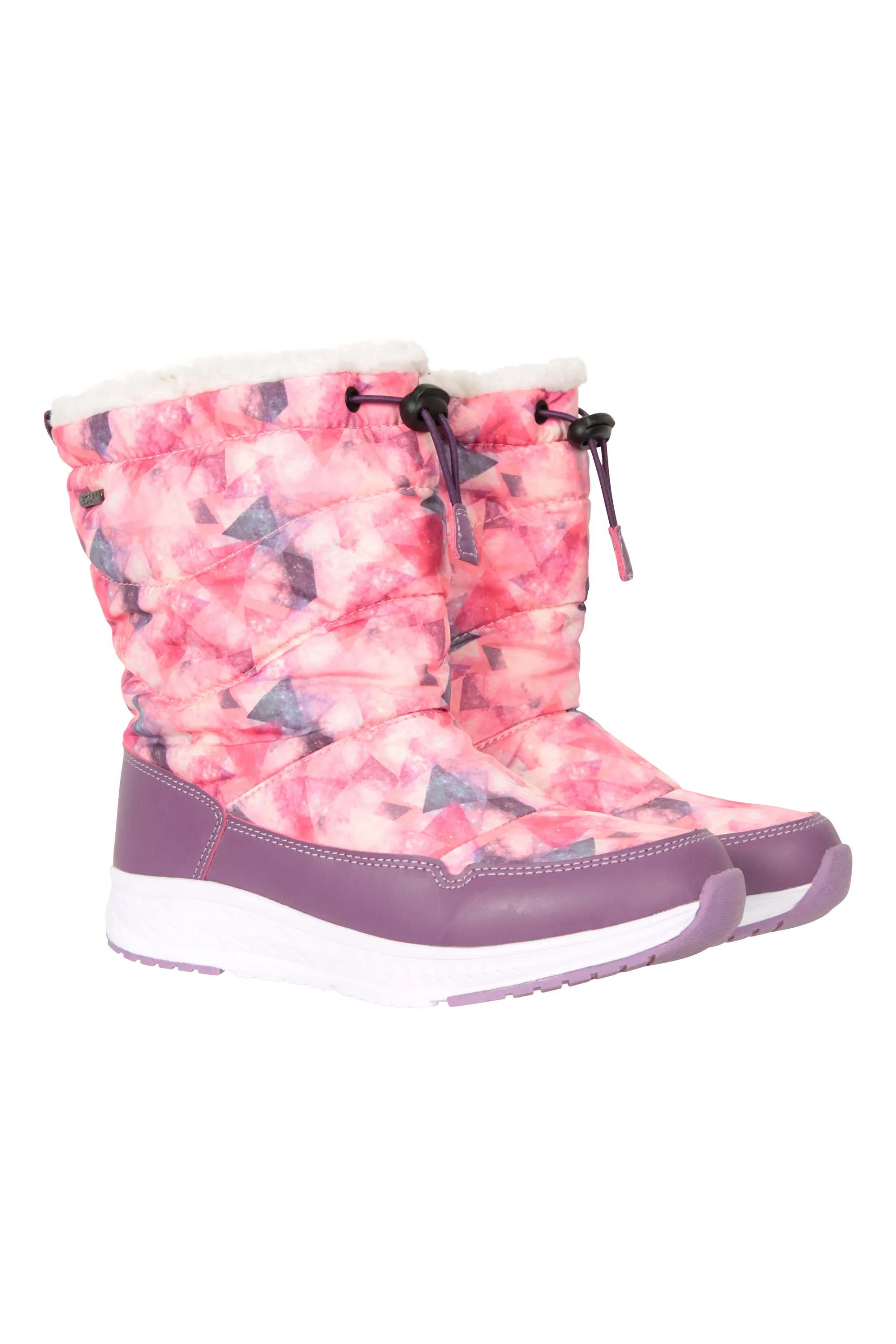 Glide botas de nieve estampadas, infantiles