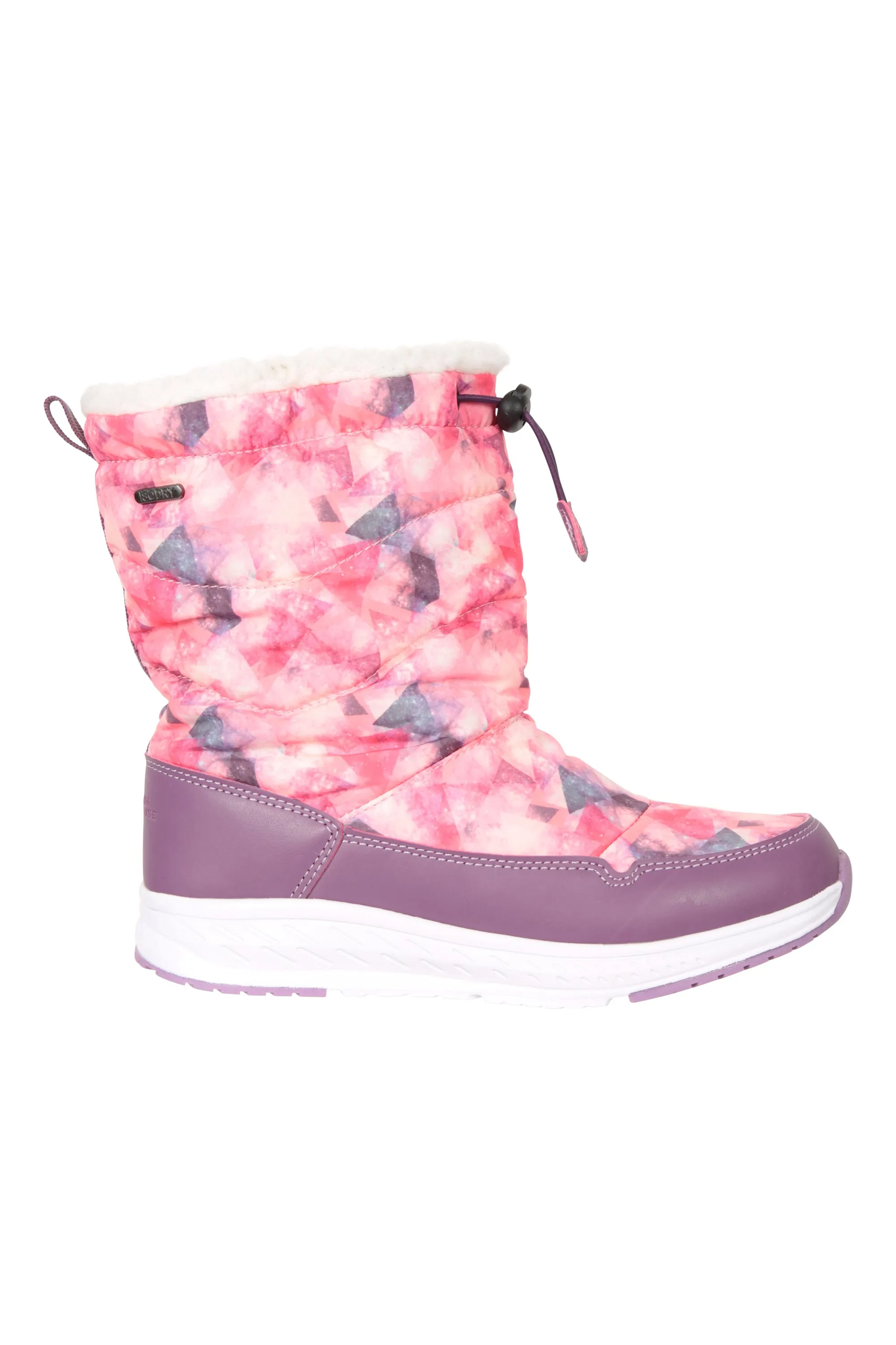 Glide botas de nieve estampadas, infantiles