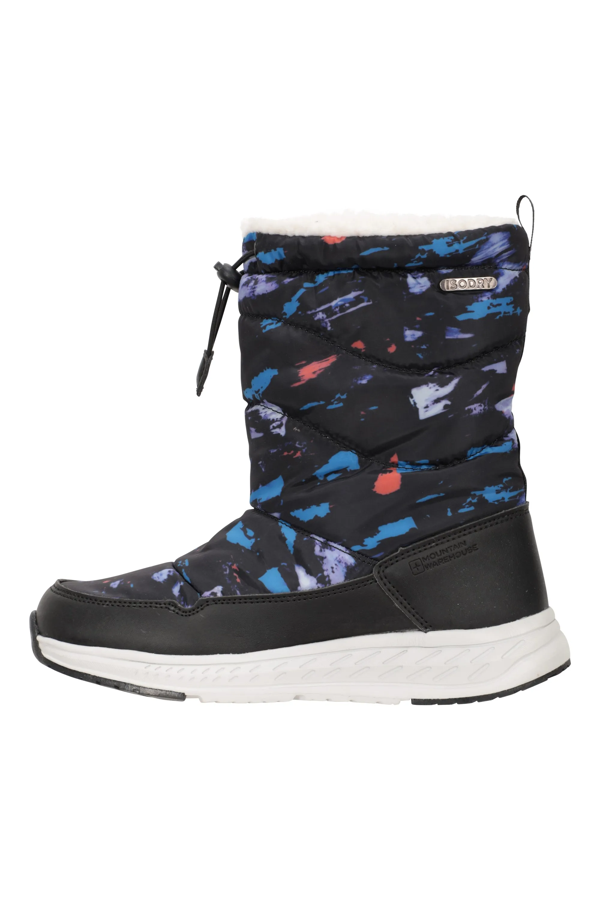 Glide botas de nieve estampadas, infantiles