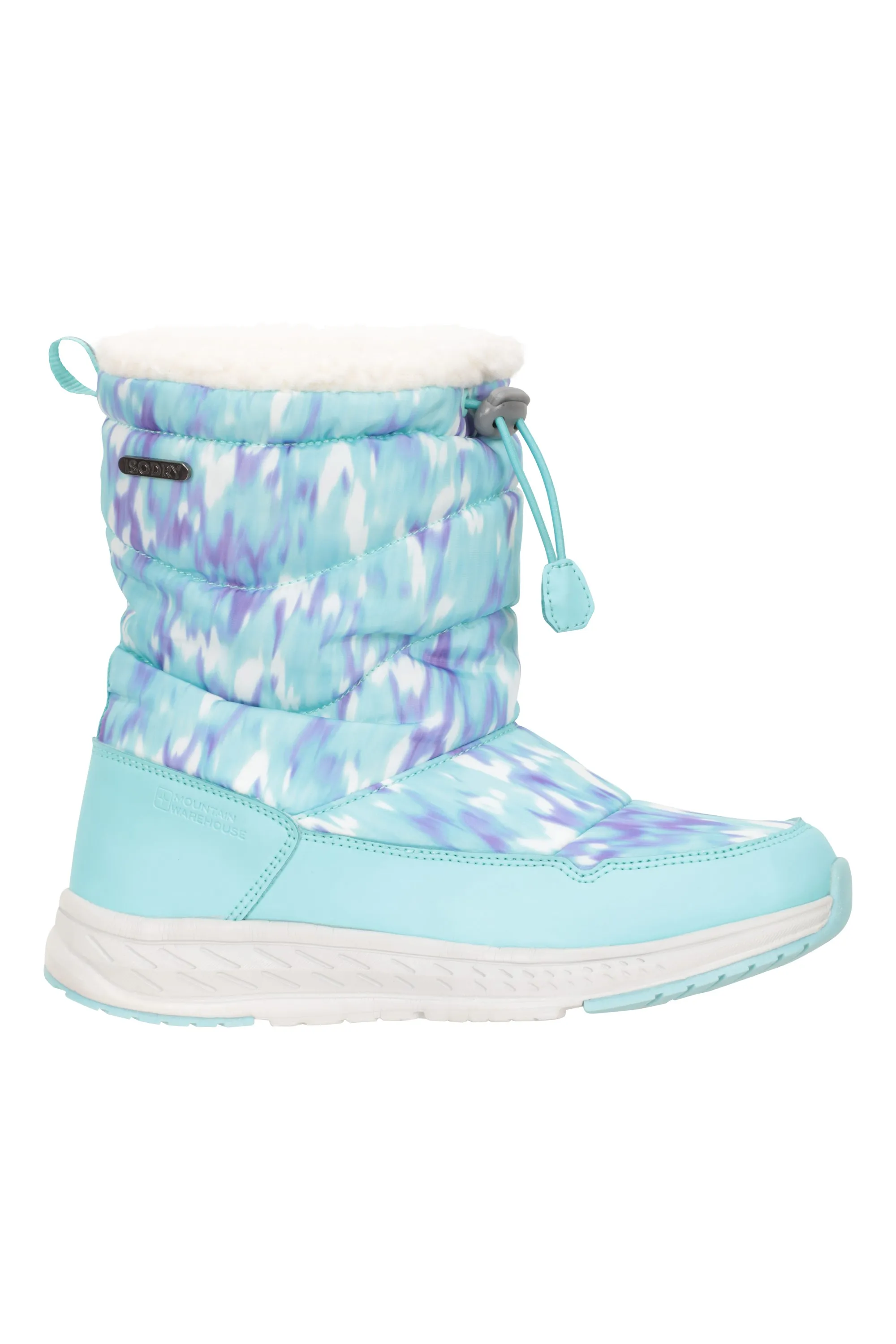 Glide botas de nieve estampadas, infantiles