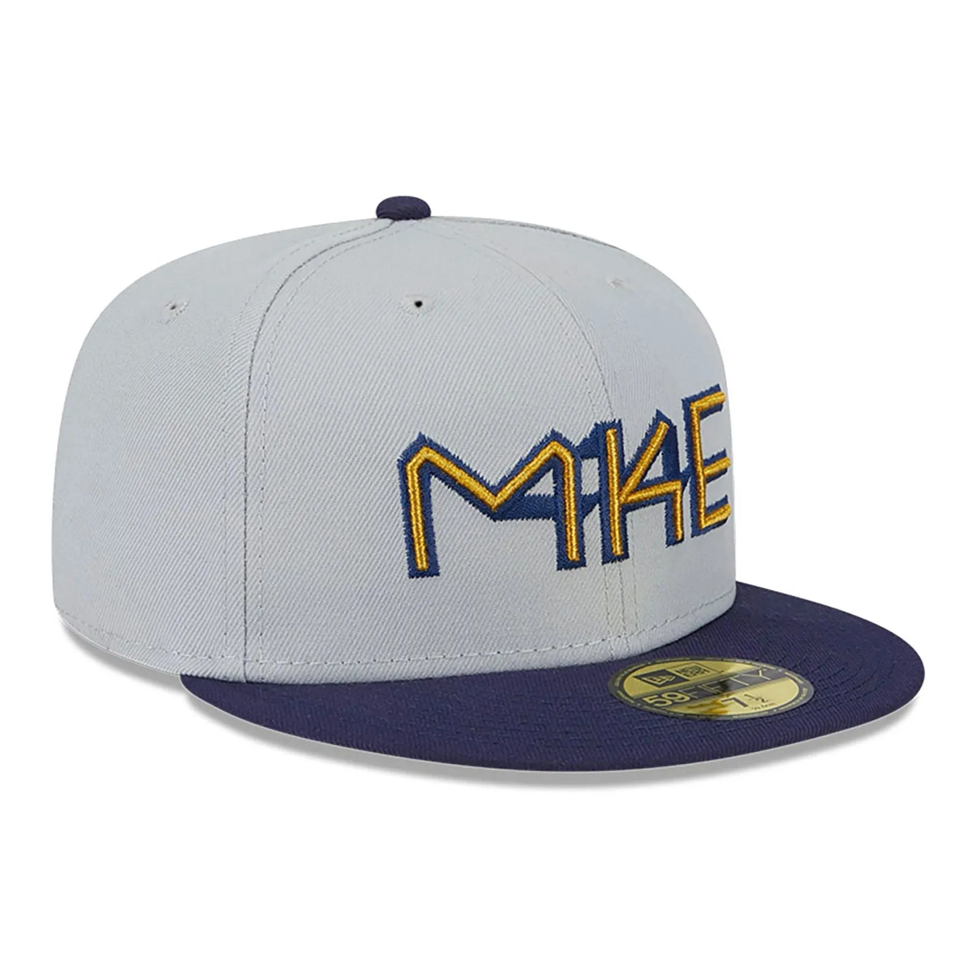 Gorra New Era Milwaukee Brewers Metallic City 59FIFTY Fitted