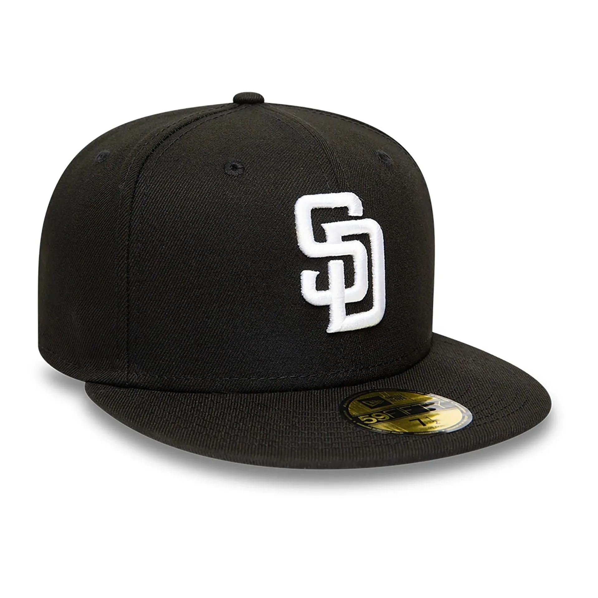 Gorra New Era San Diego Padres MLB Black and White 59FIFTY Fitted