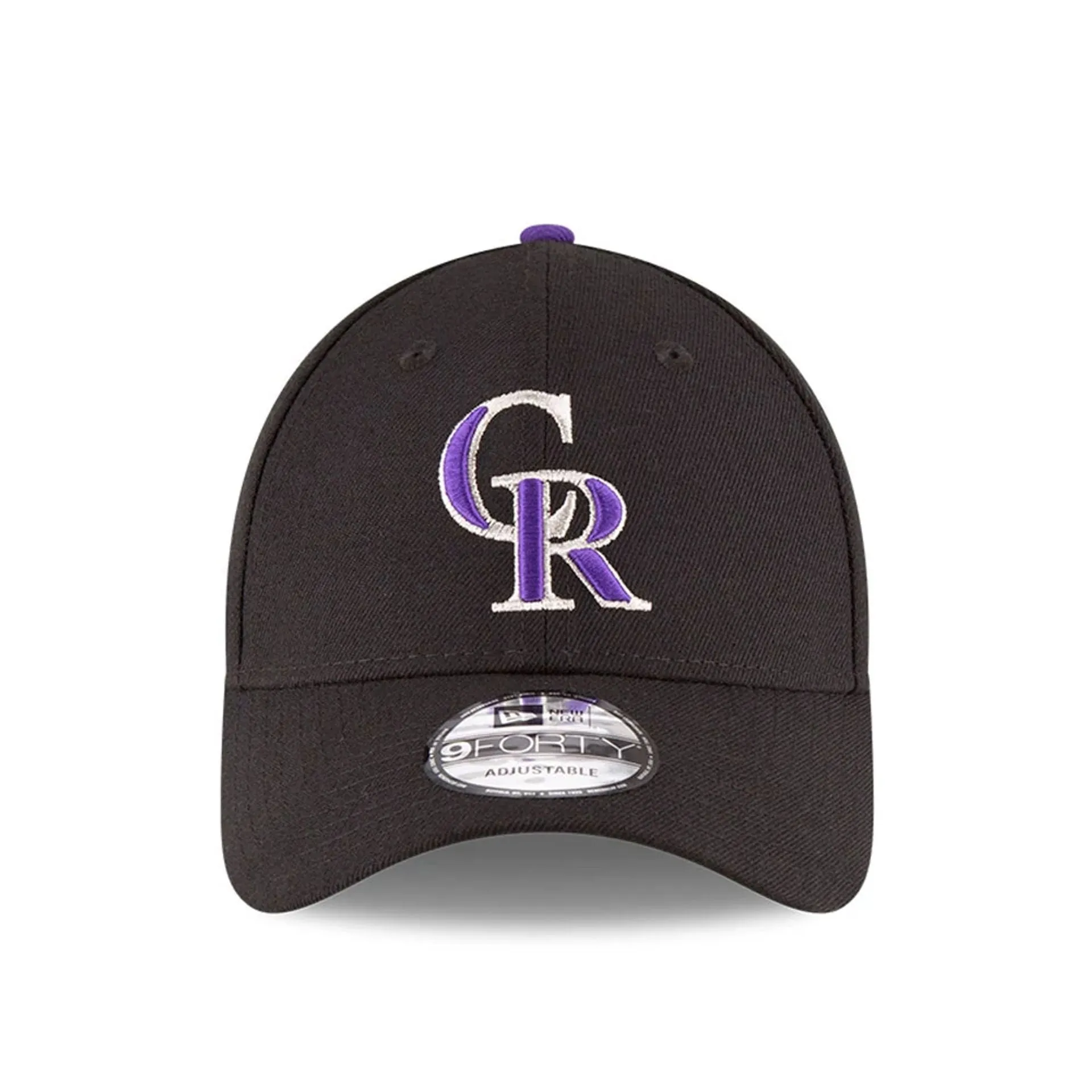 Gorra oficial New Era Colorado Rockies The League Negro 9FORTY