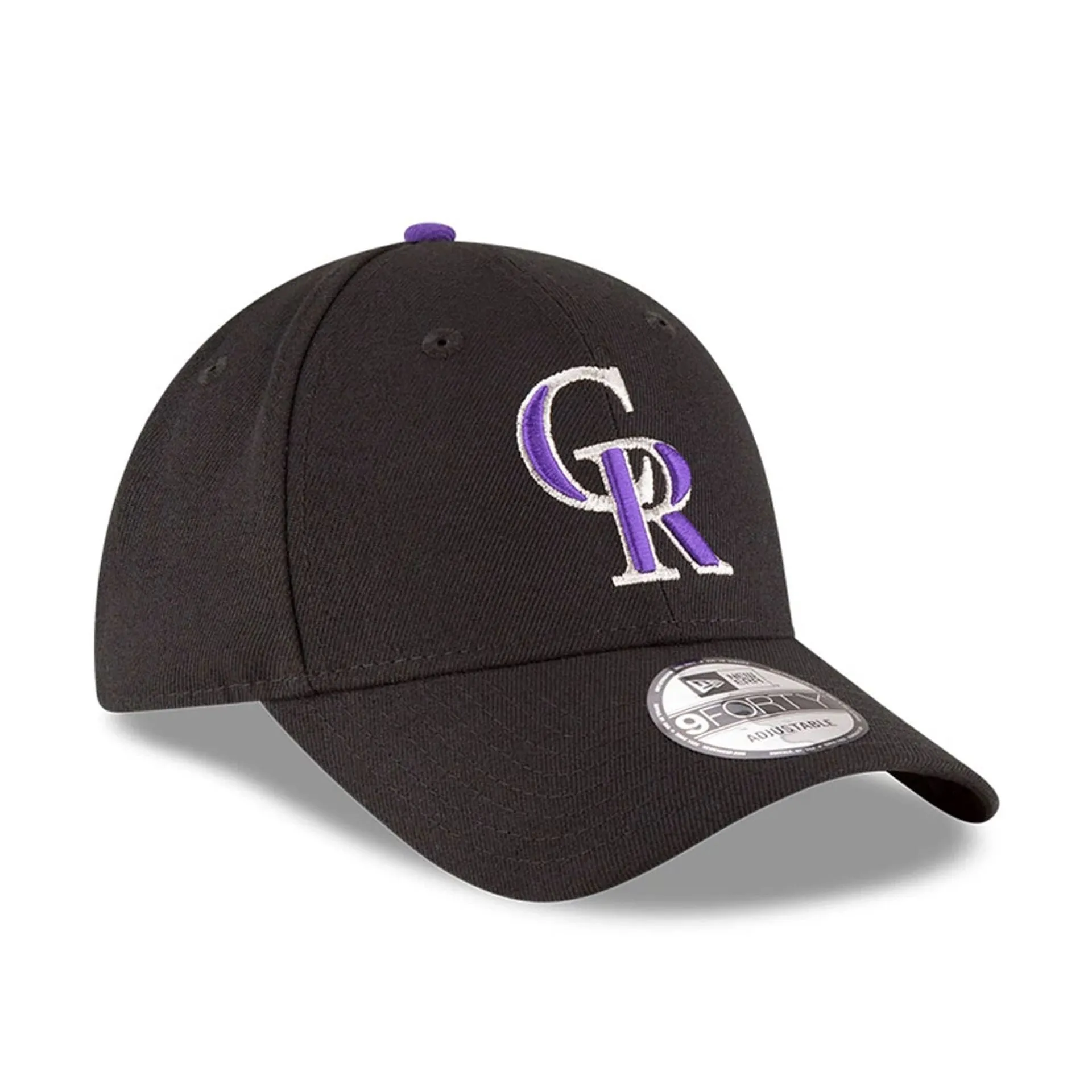 Gorra oficial New Era Colorado Rockies The League Negro 9FORTY