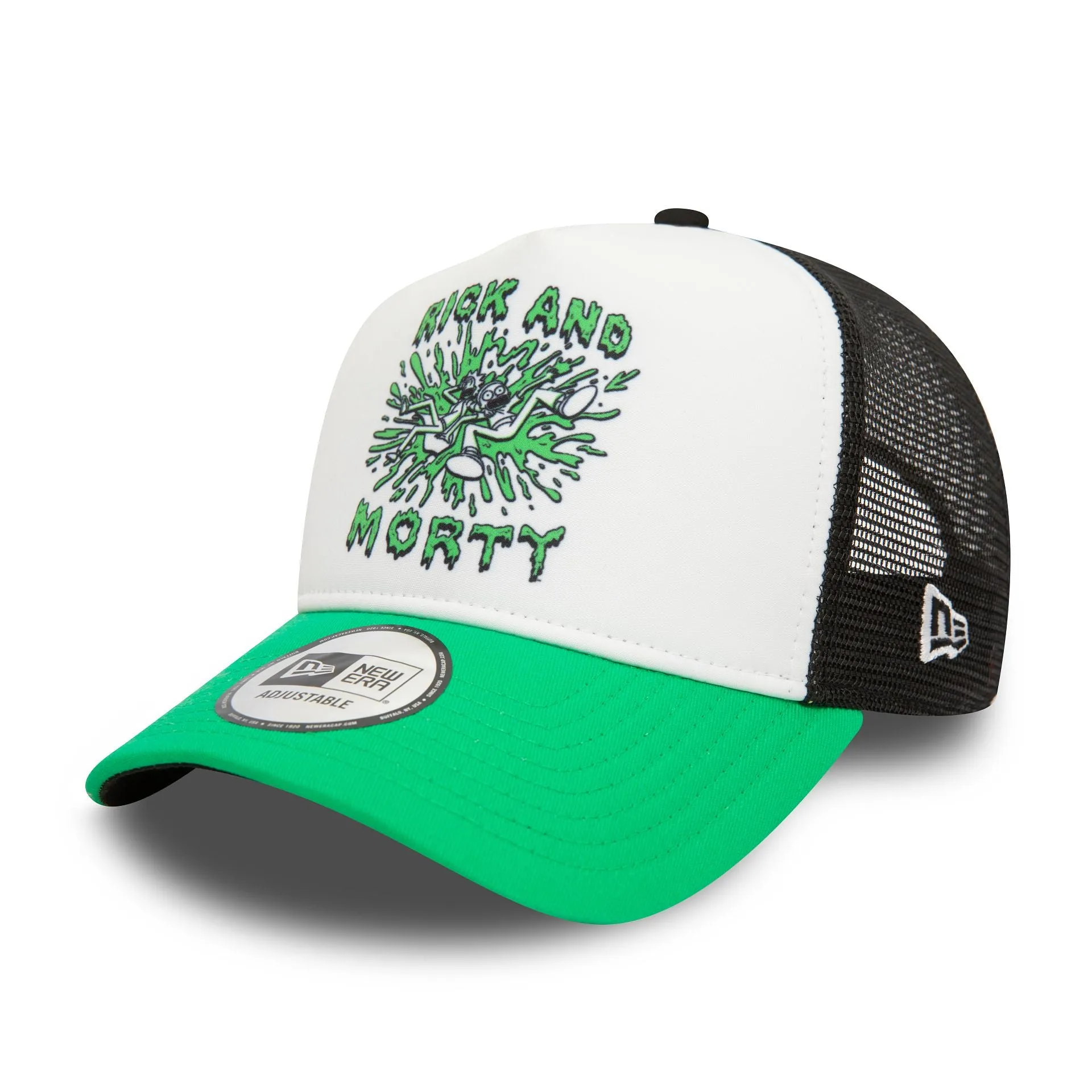 Gorra Rick And Morty Teleport Slime A-Frame Trucker