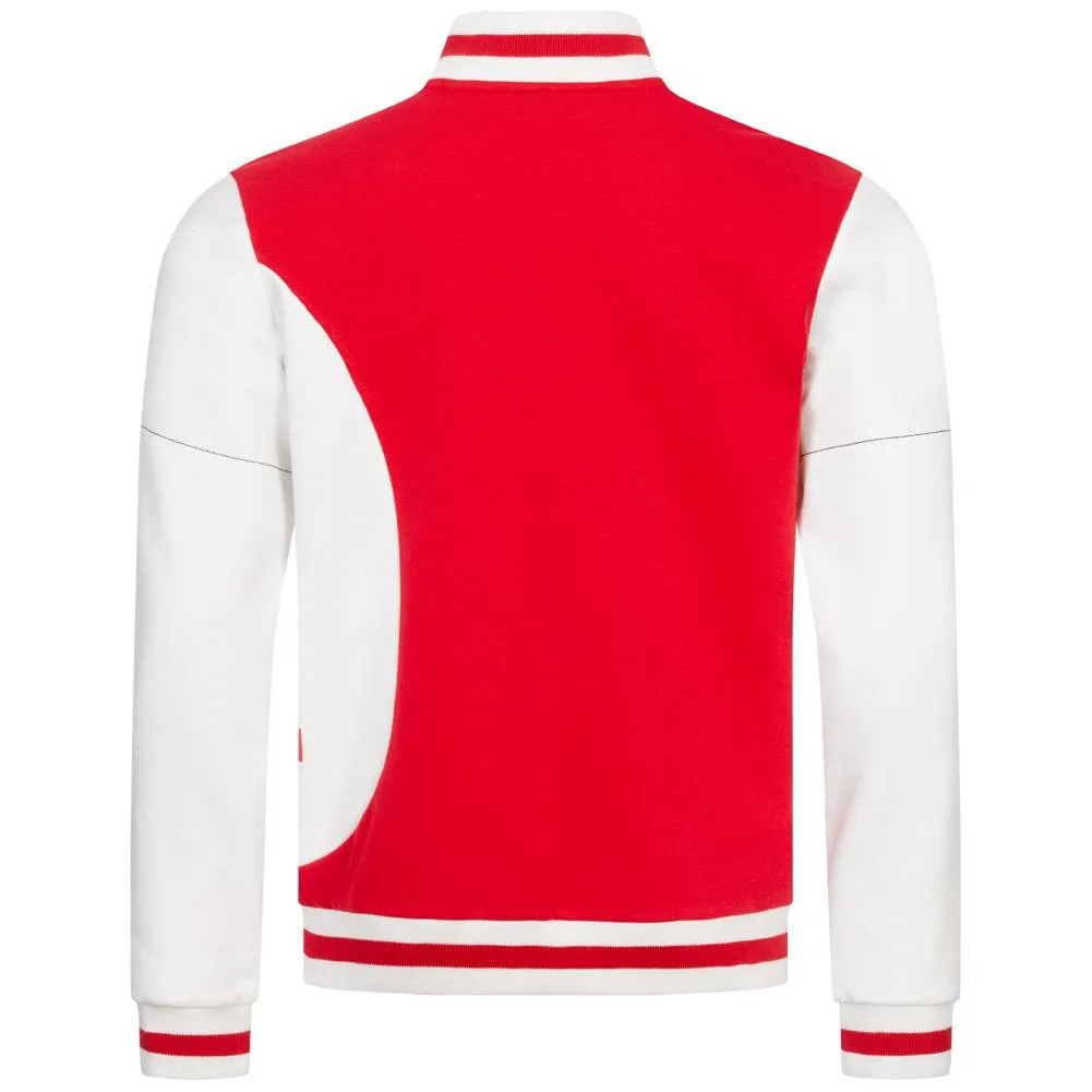 HIDETOSHI WAKASHIMA "Asakusa" Hombre Chaqueta universitaria rojo/blanco