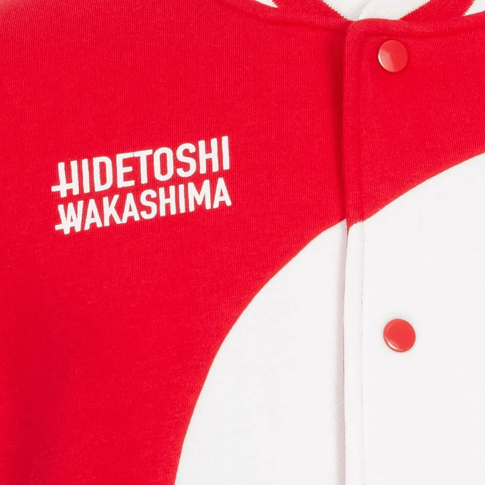 HIDETOSHI WAKASHIMA "Asakusa" Hombre Chaqueta universitaria rojo/blanco