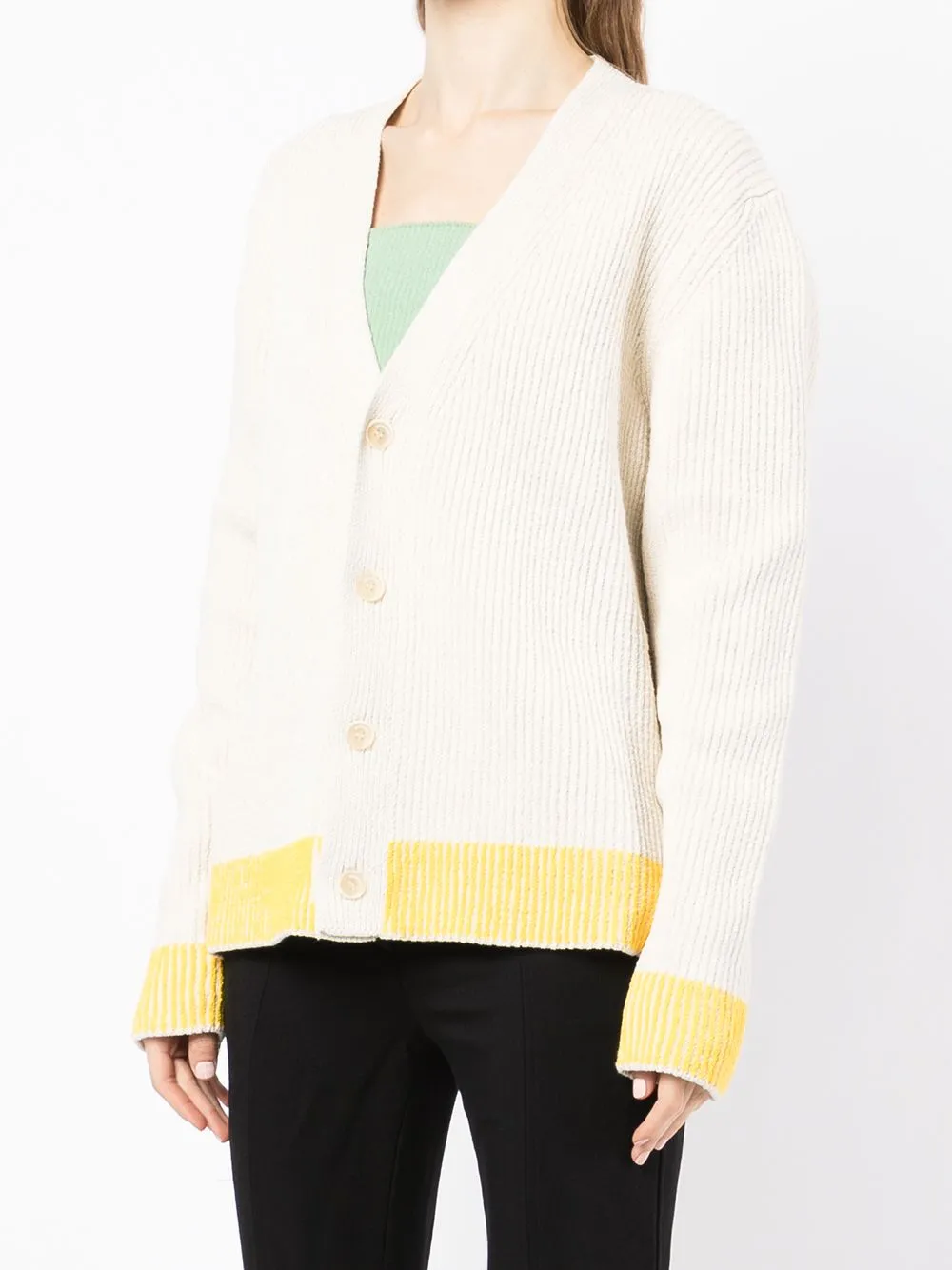 Jacquemus Ribbed-knit Longline Cardigan