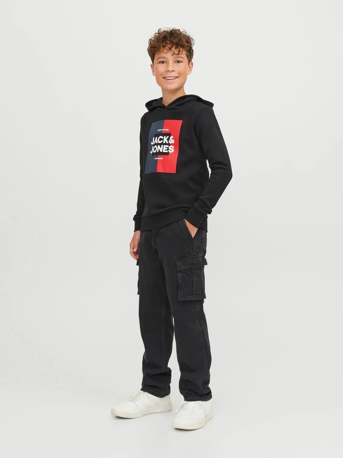 JJICHRIS JJCARGO SBD 312 Vaqueros de corte holgado Junior | Negro | Jack & Jones®