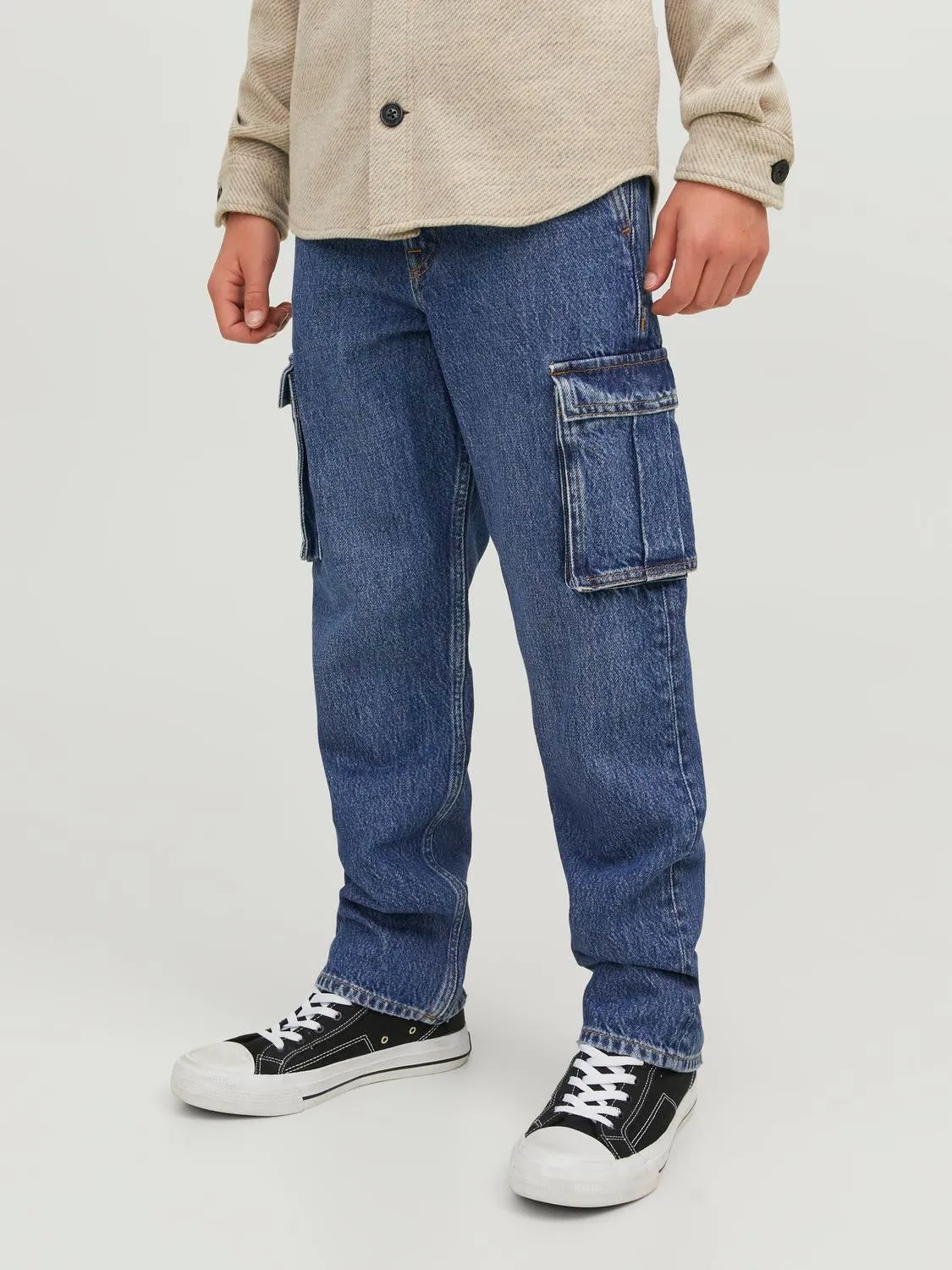 JJICHRIS JJCARGO SBD 313 Vaqueros de corte holgado Junior | Azul intermedio | Jack & Jones®