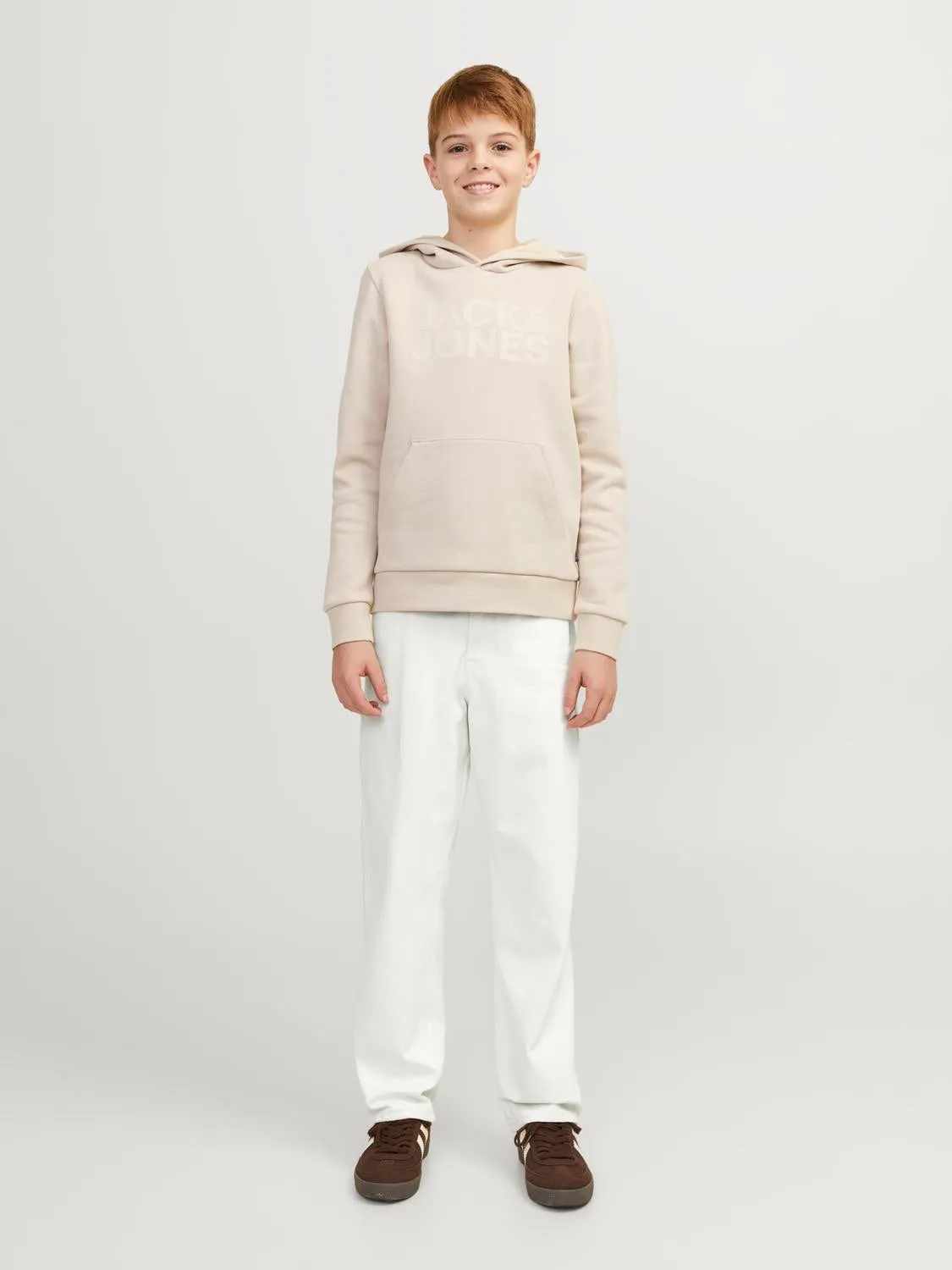 JJICHRIS JJORIGINAL MF 475 Vaqueros de corte holgado Junior | Blanco | Jack & Jones®