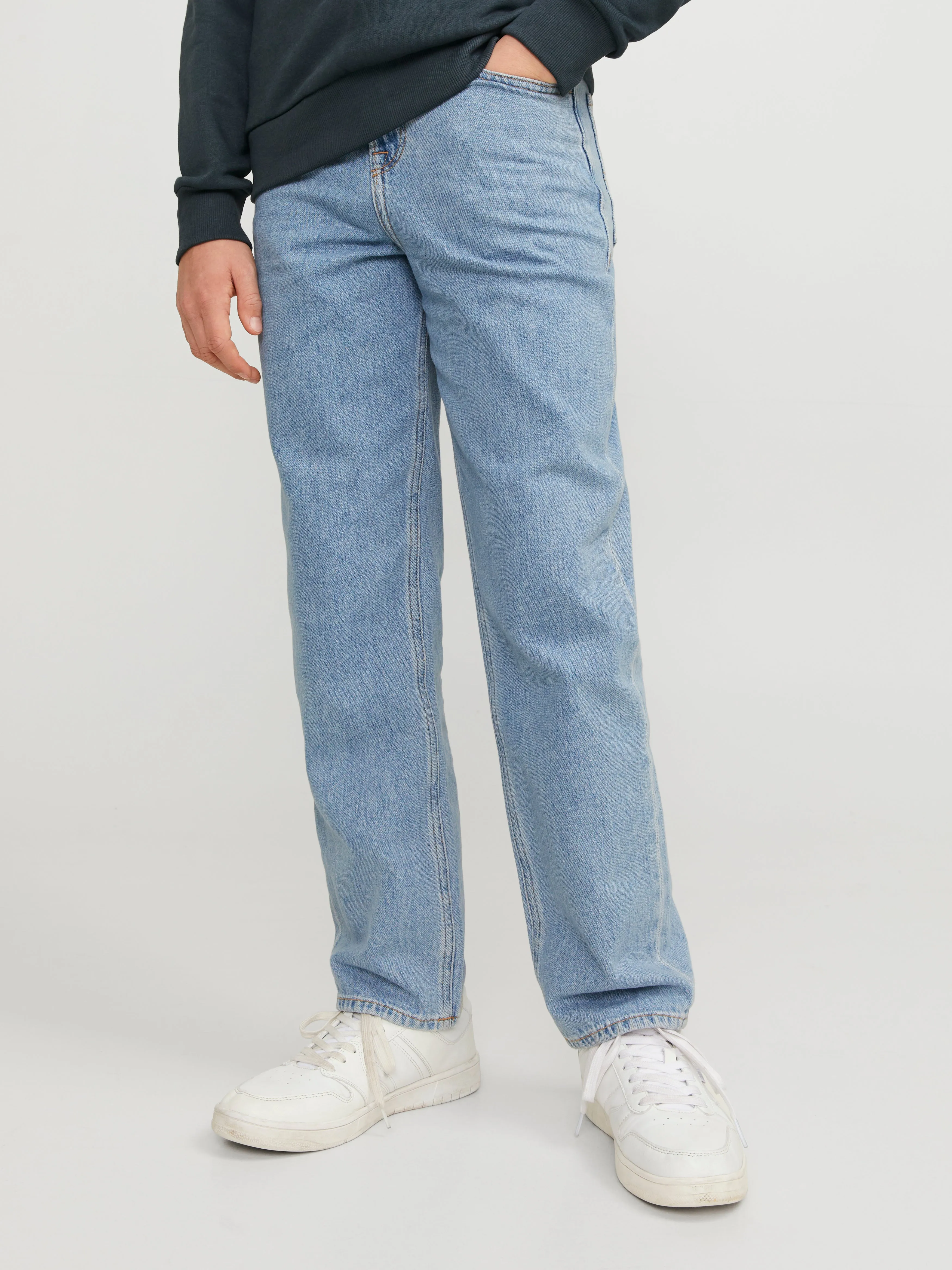 JJICHRIS JJORIGINAL MF 710 SN Vaqueros de corte holgado Junior | Azul intermedio | Jack & Jones®