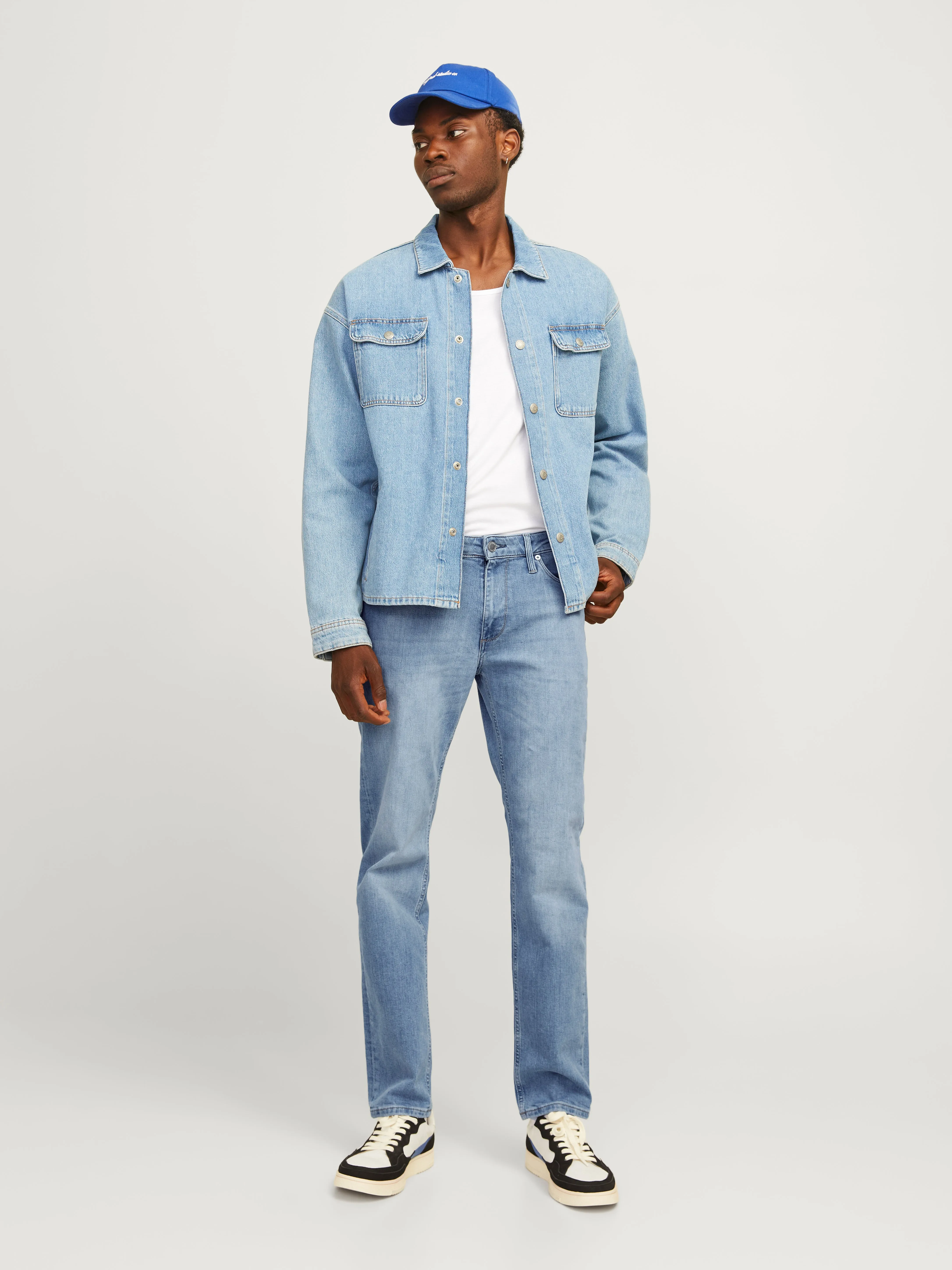 JJICLARK JJEVAN LIGHER VERSION OF 798 Vaqueros Corte regular | Azul intermedio | Jack & Jones®