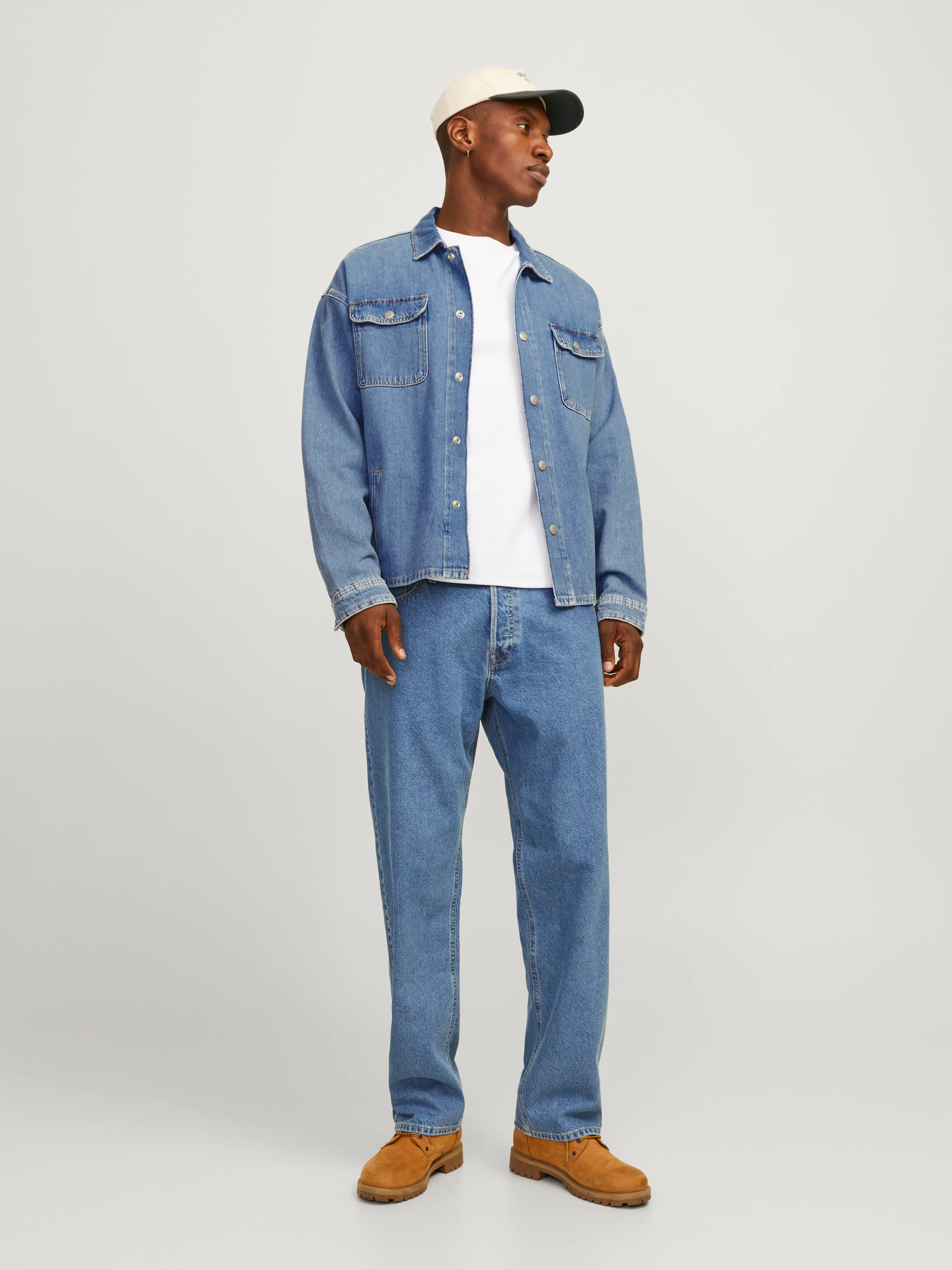 JJIEDDIE JJORIGINAL SQ 735 Vaqueros Corte loose | Azul intermedio | Jack & Jones®