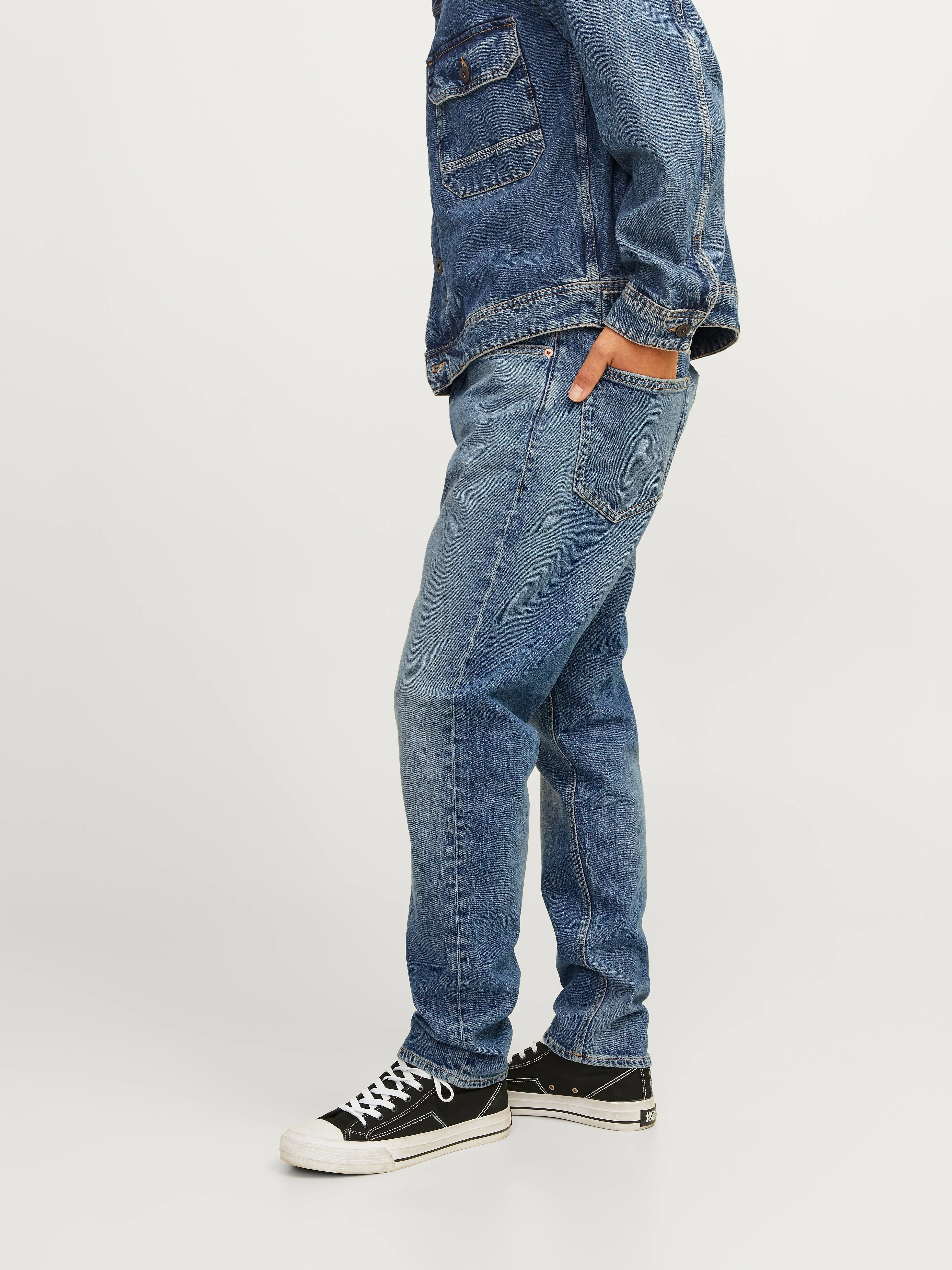 JJIERIK JJCOOPER SBD 112 W/O BREAKS Vaqueros de corte tapered | Azul intermedio | Jack & Jones®