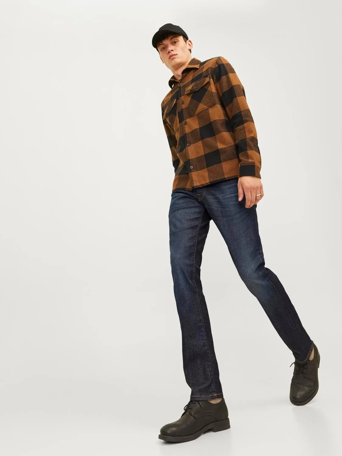 JJIGLENN JJICON JJ 919 50SPS Vaqueros de corte slim | Azul intermedio | Jack & Jones®