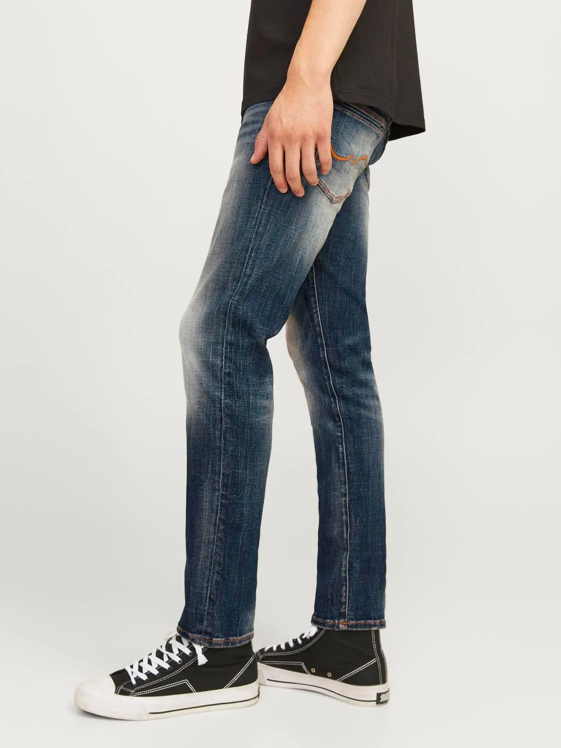 JJIGLENN JJLUKE GE 238 NOOS Vaqueros de corte slim | Azul intermedio | Jack & Jones®