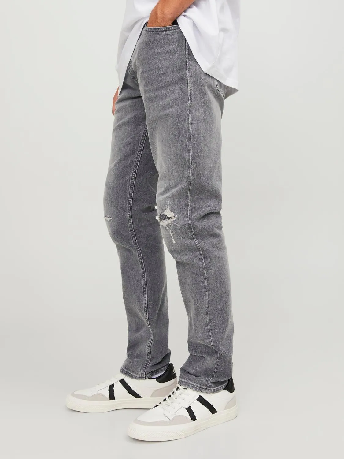 JJIGLENN JJORIGINAL CB 022 BF Vaqueros de corte slim | Gris oscuro | Jack & Jones®