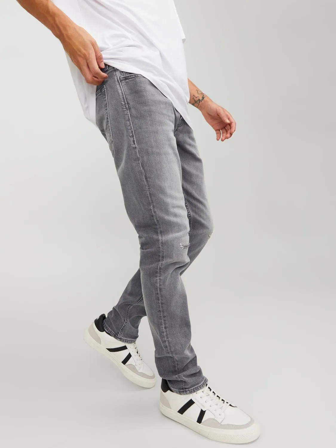 JJIGLENN JJORIGINAL CB 022 BF Vaqueros de corte slim | Gris oscuro | Jack & Jones®