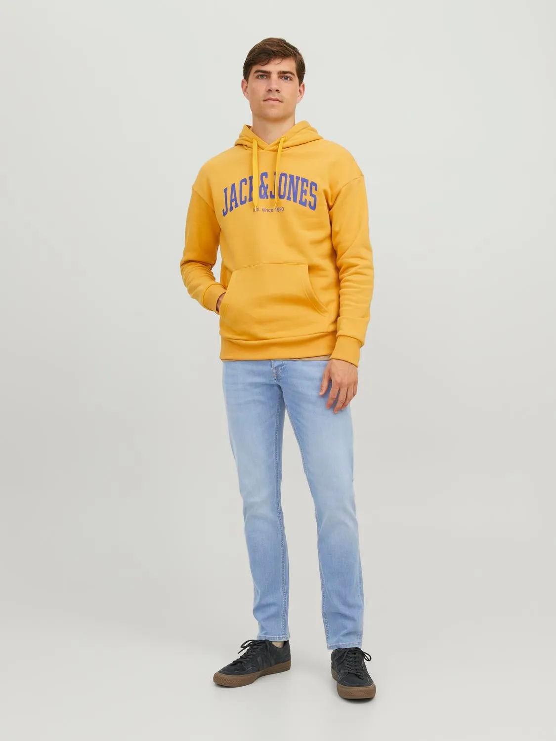 JJIGLENN JJORIGINAL SQ 330 Vaqueros de corte slim | Azul intermedio | Jack & Jones®